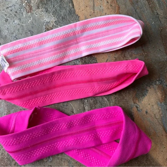 Lululemon Pink Headband Set 3 Pieces - Picture 5 of 7
